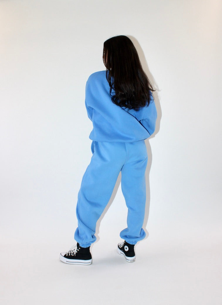 Luxe Unisex Sweatpant - Cyan
